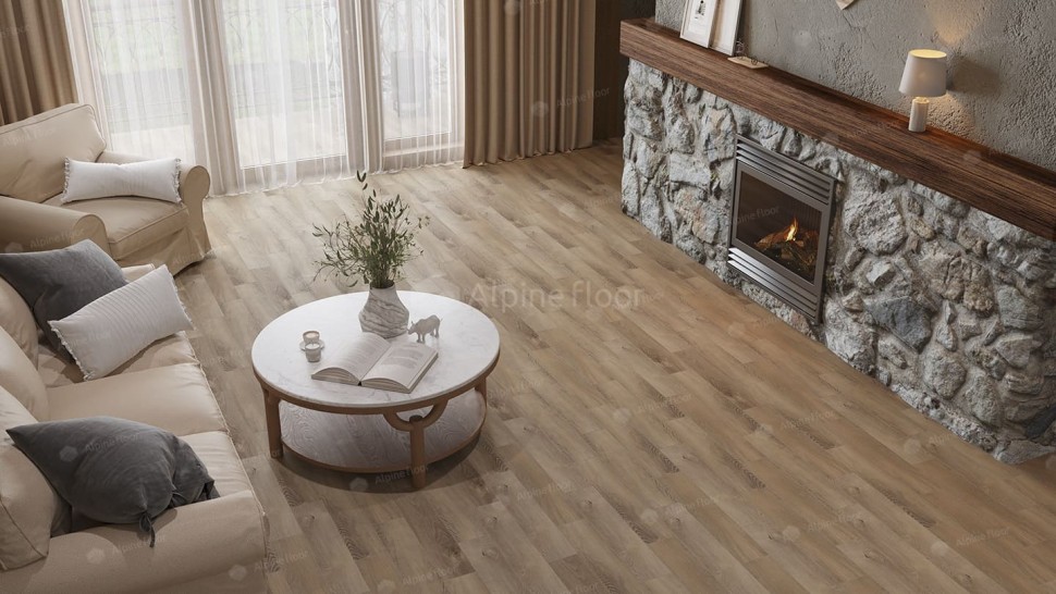 Виниловая плитка "Alpine Floor" Parquet LVT Дуб Синистра (590*118*2,5 мм) — купить в Нягани