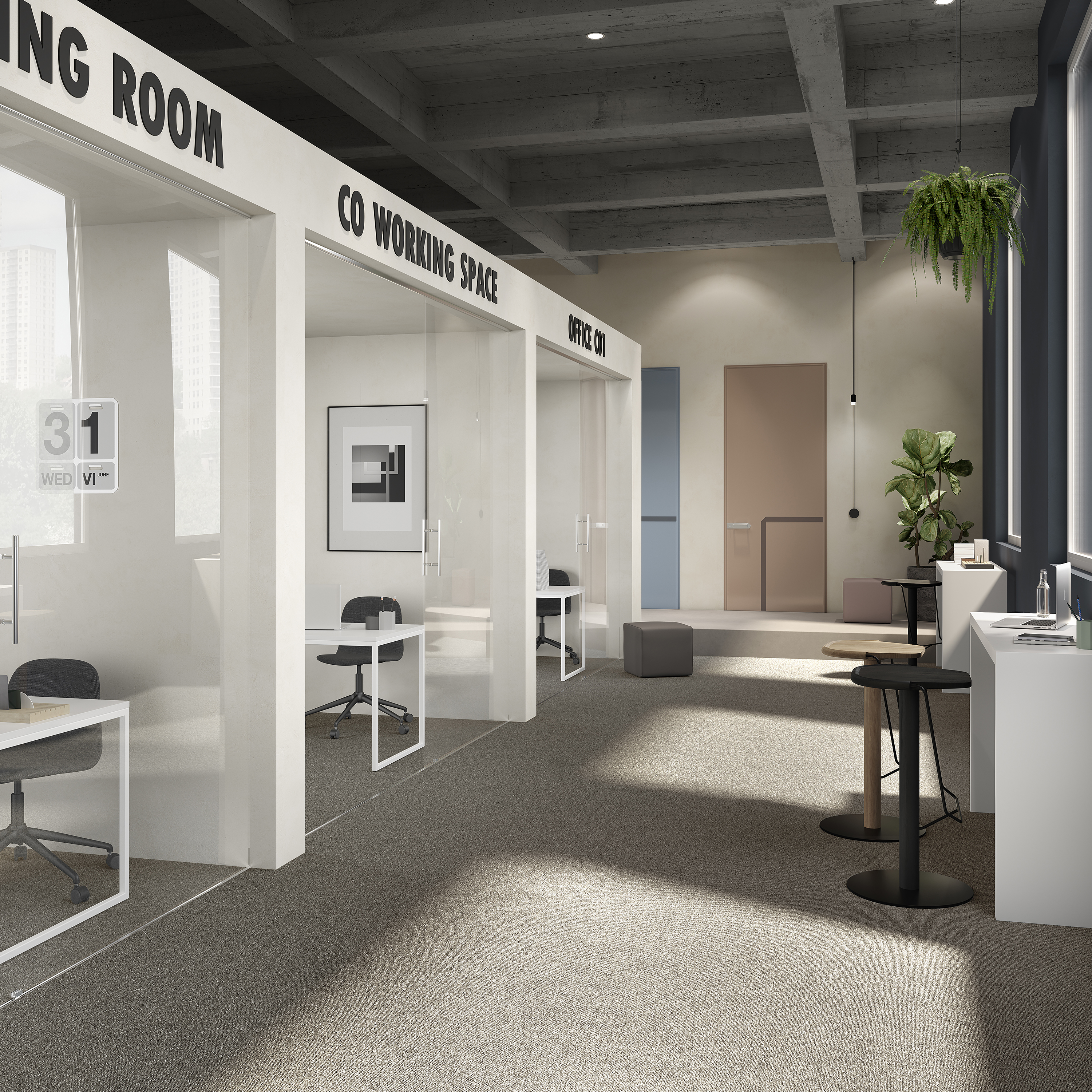 Ковровая плитка Medusa Tile 40 (500*500*5 мм) — купить в Нягани