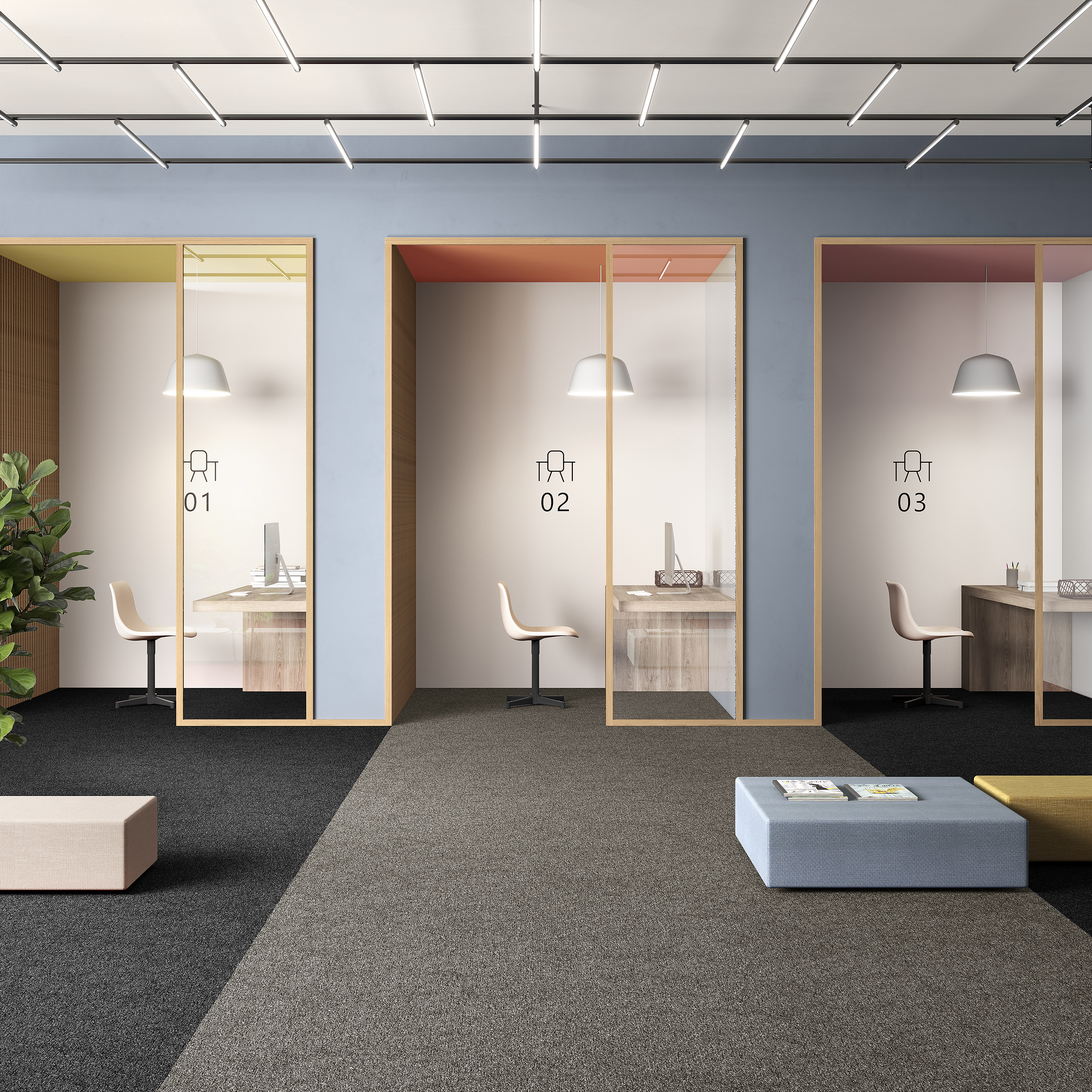 Ковровая плитка Medusa Tile 40 (500*500*5 мм) — купить в Нягани