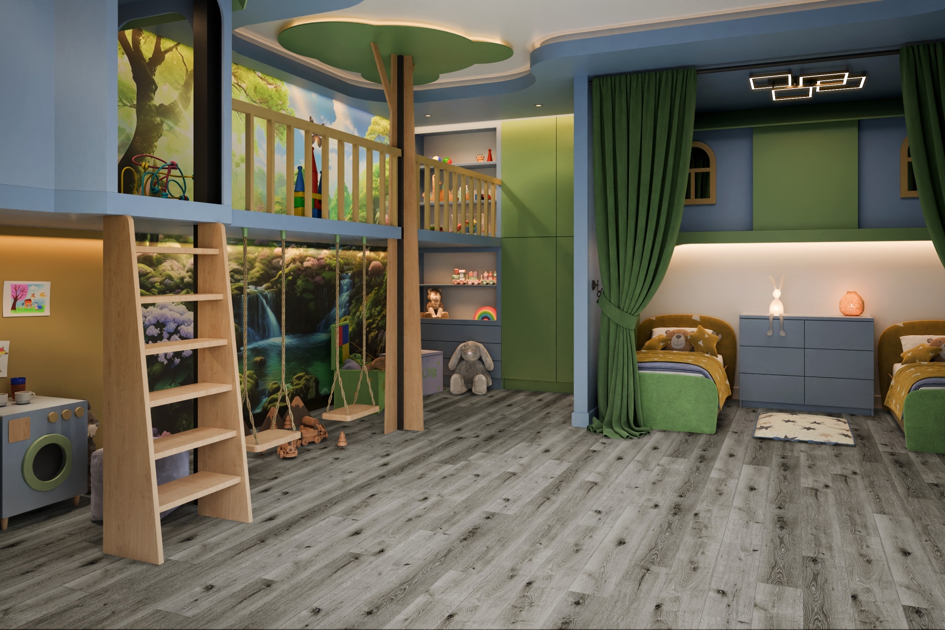 Усовершенствованная кварц-виниловая плитка «Damy Floor» Дуб Состаренный Серый (1227*187*2,5 мм) — купить в Нягани