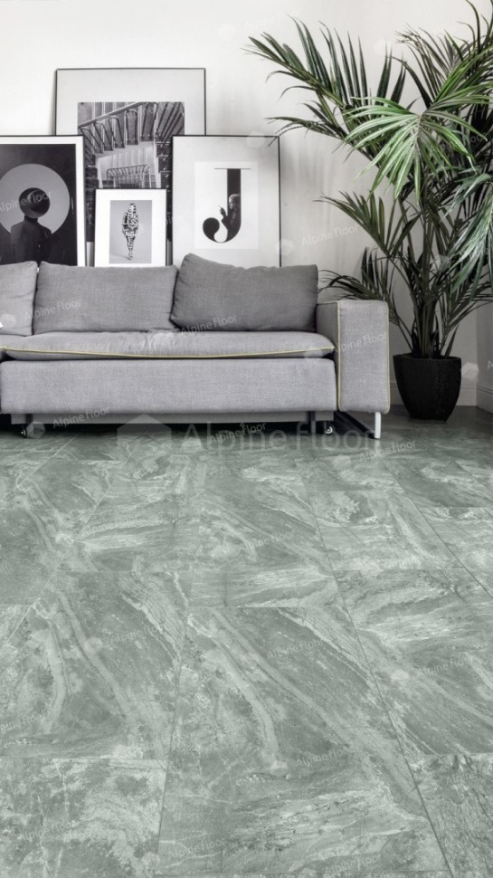Виниловая плитка "Alpine Floor" Light Stone Хэмпшир (608*303*2,5 мм) — купить в Нягани