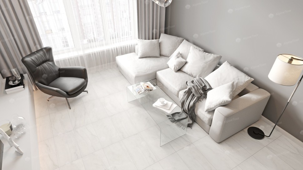 Виниловая плитка "Alpine Floor" Light Stone Брайс (608*303*2,5 мм) — купить в Нягани