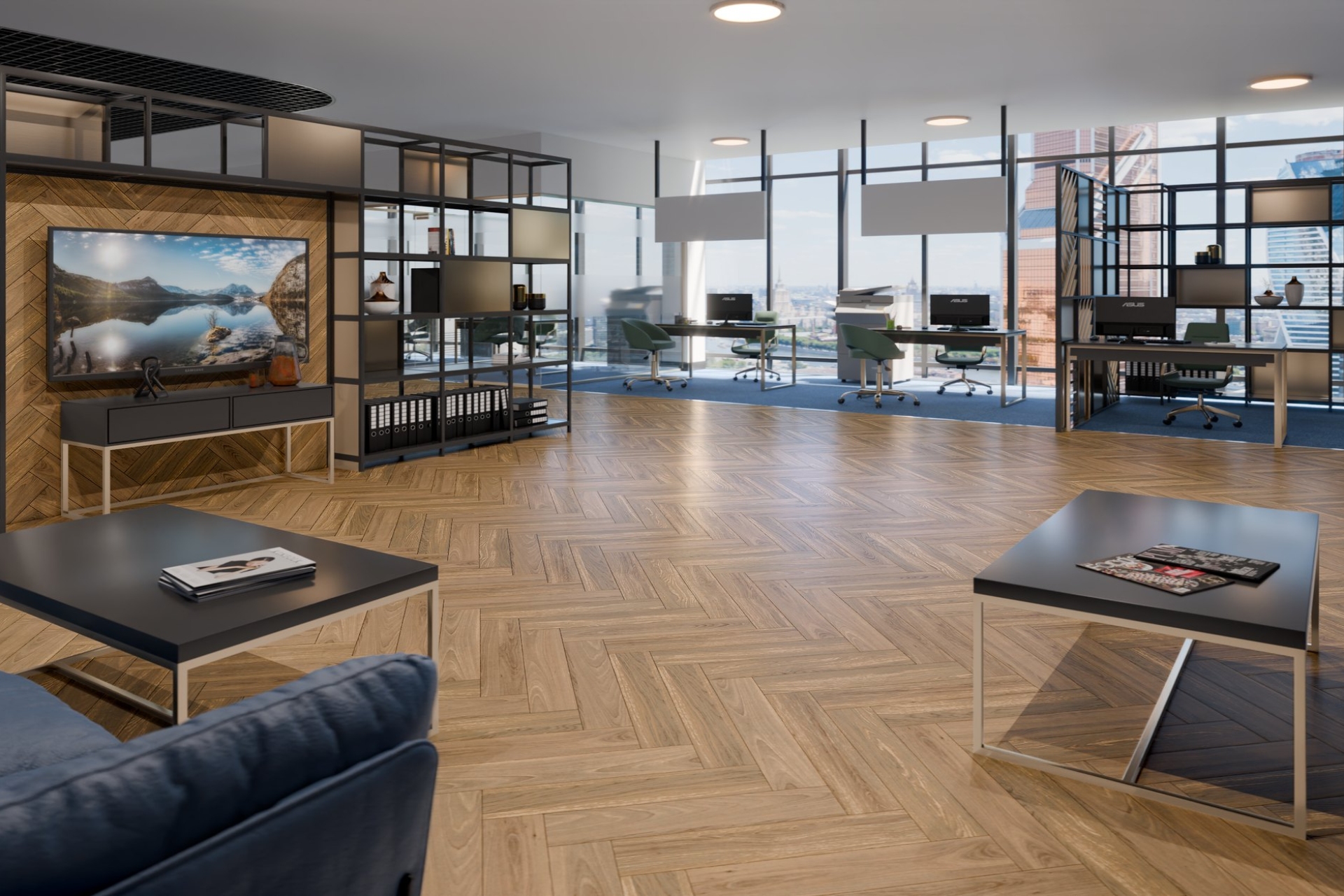 Инженерный паркет «Damy Floor» Натуральный (укладка елочкой) — купить в Нягани