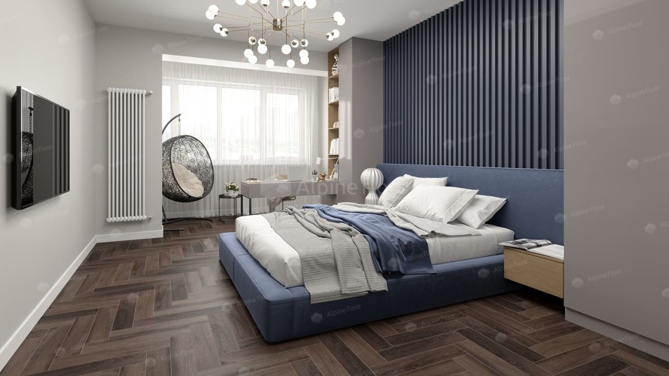 Виниловая плитка "Alpine Floor" Parquet LVT Фафнир (590*118*2,5 мм) — купить в Нягани