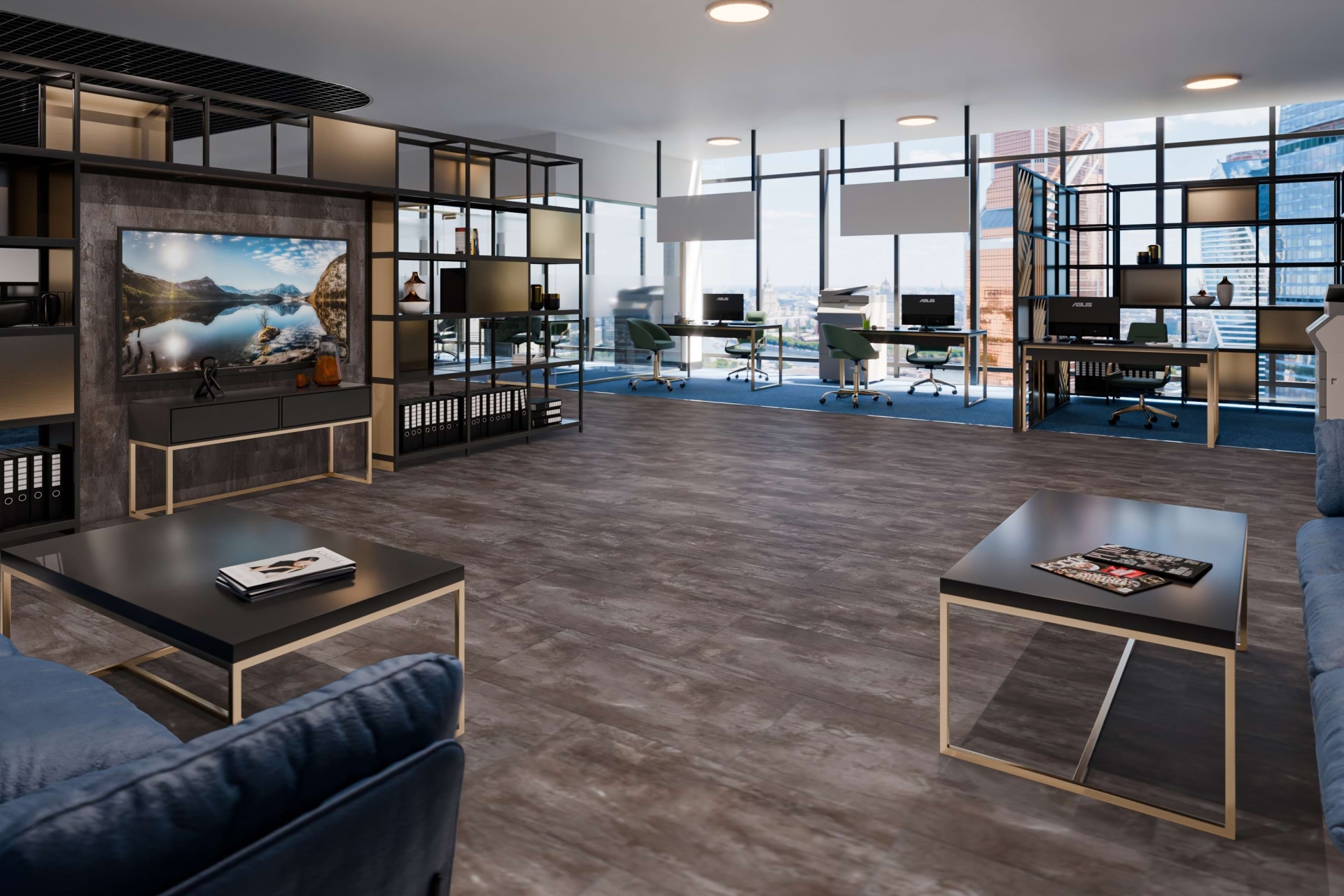 Усовершенствованная кварц-виниловая плитка «Damy Floor» Вайсхорн (912,4*455,2*2,5 мм) — купить в Нягани