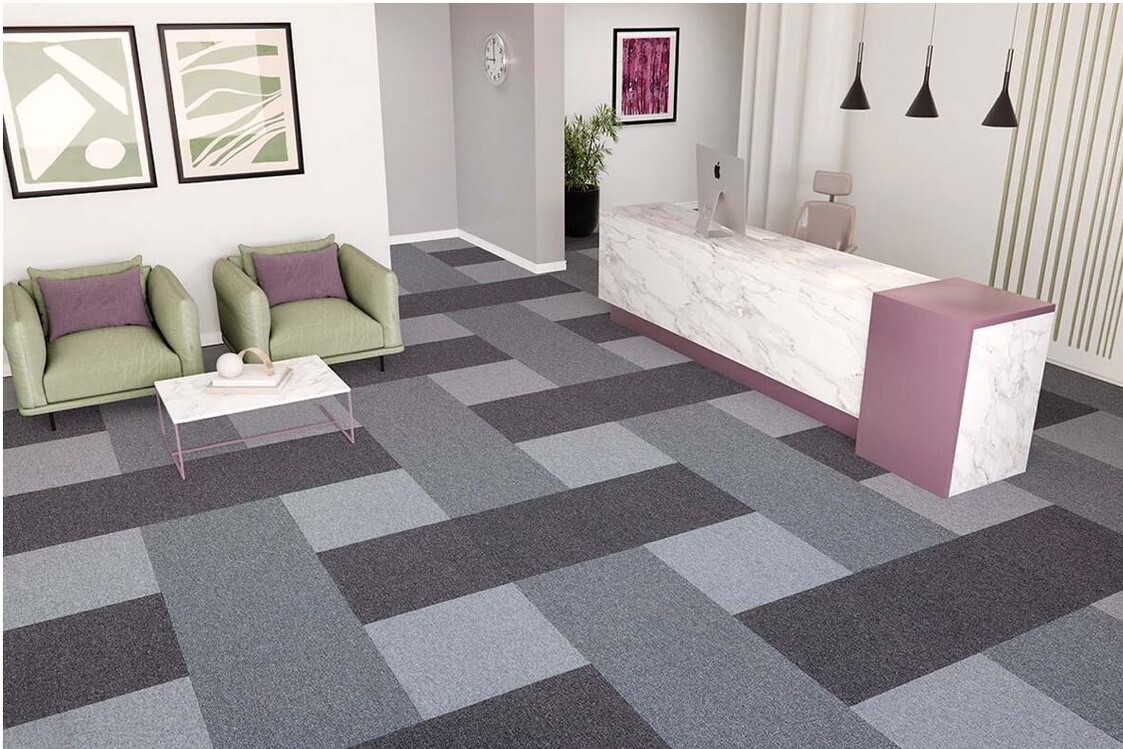 Ковровая плитка "Bonkeel" Space Grey (500*500*5,9 мм) — купить в Нягани