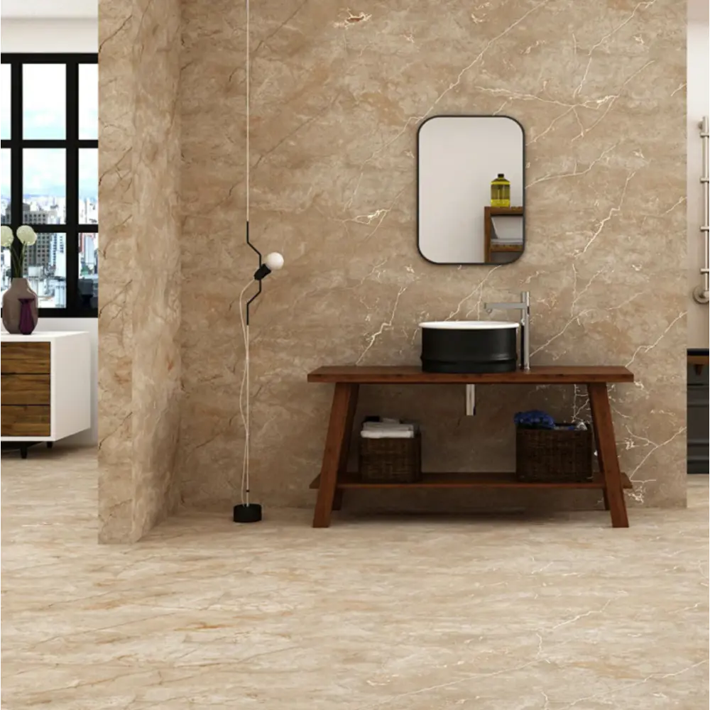 Керамогранит "Sonex" Mostaco natural карвинг 60x120см цвет светло-коричневый с прожилками — купить в Нягани