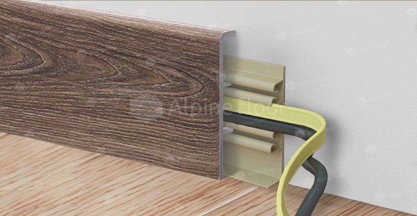 Напольный плинтус Rico Concept 80 Дуб фисташковый (2200*20*80 мм) — купить в Нягани