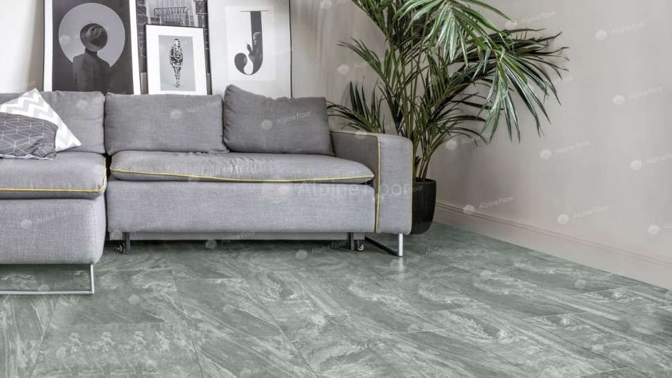 Виниловая плитка "Alpine Floor" Light Stone Хэмпшир (608*303*2,5 мм) — купить в Нягани