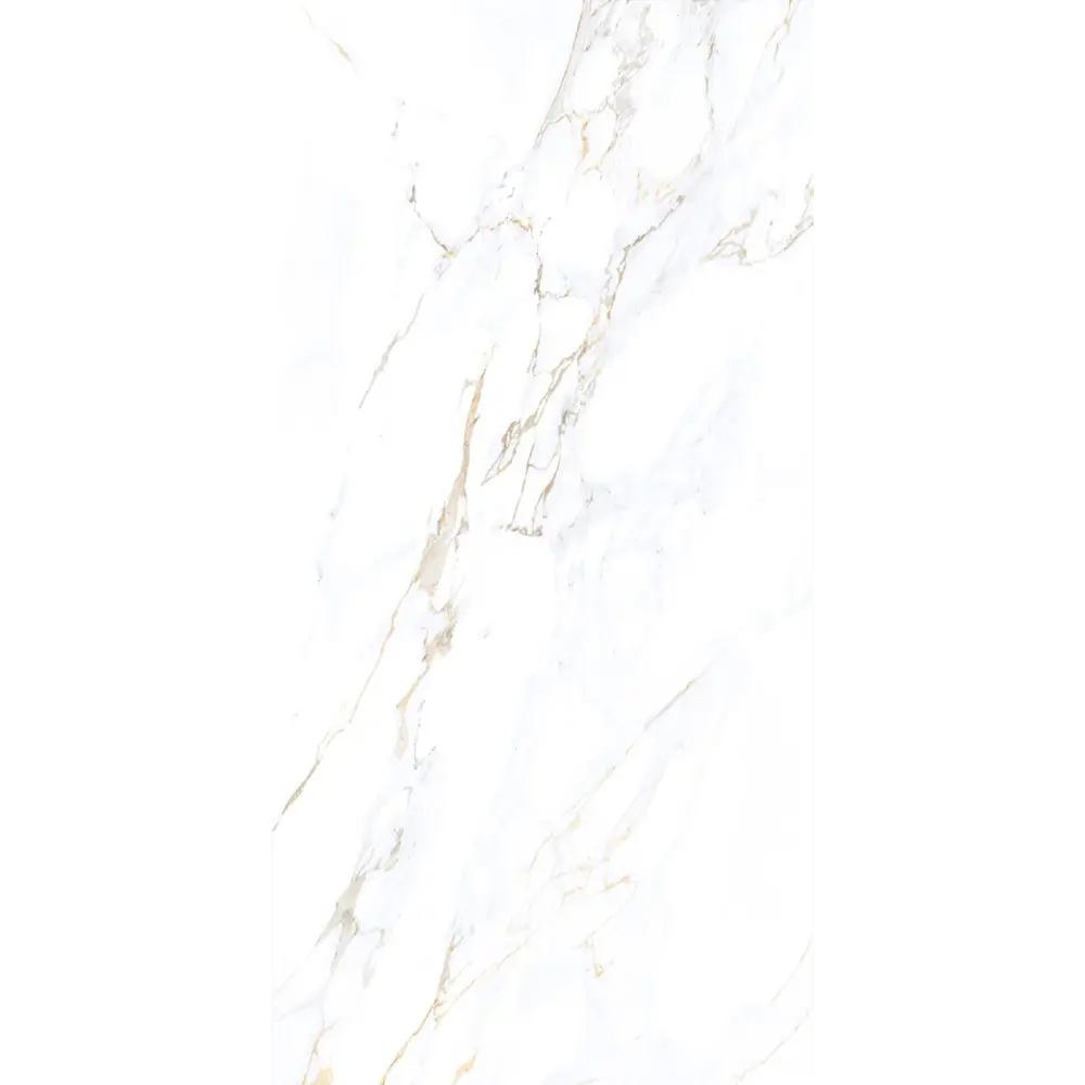 Керамогранит "Sonex" Calacutta cRema Glossy полированный 60x120 см 1.44 м2 цвет белый с бежевыми прожилками — купить в Нягани